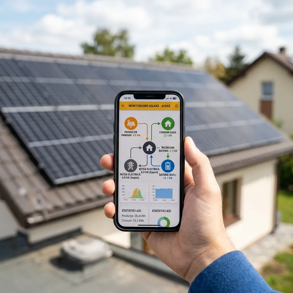 Monitorizare aplicatie mobila panouri fotovoltaice