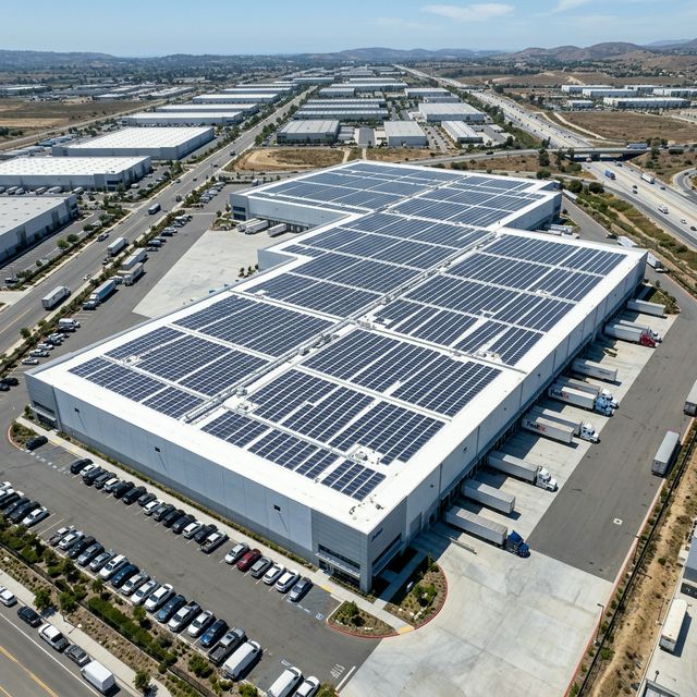 Sistem comercial hala fotovoltaica Gamserv Solar